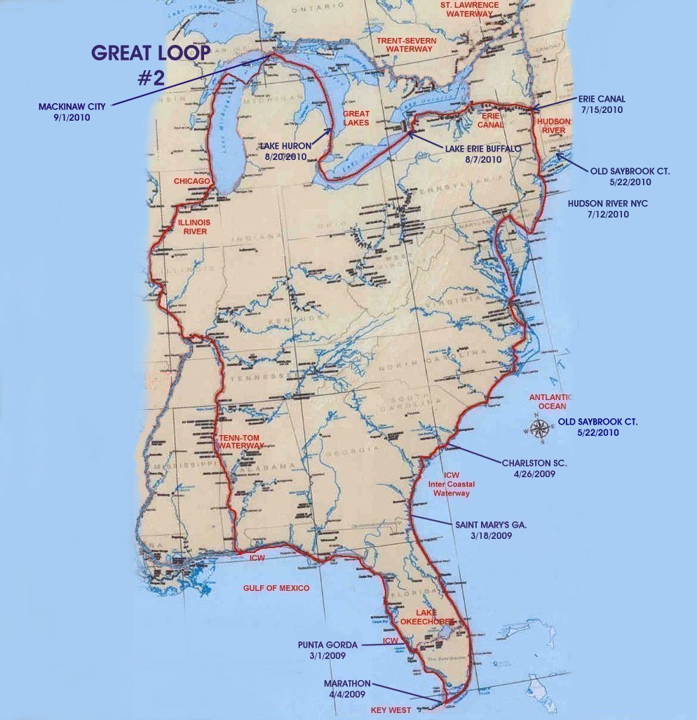 GREAT LOOP 2 MAP